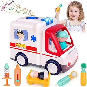 اسباب بازی ماشین آمبولانس موزیکال هولی تویز Hola Toys مدل E8997 _اسباب بازی نوزادی